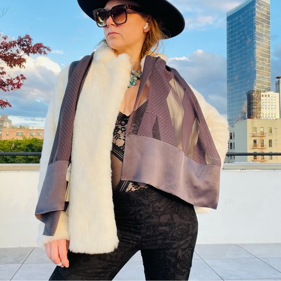 GIORGIO ARMANI Gun Black Gray Satin Silk Italy Light Charcoal Rectangular Scarf - Picture 2 of 16